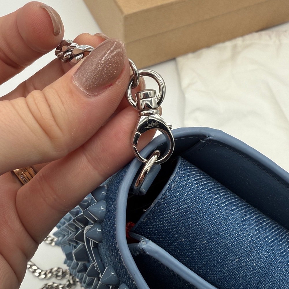 Christian Louboutin Denim Paloma Wallet on Chain - Picture 10 of 10